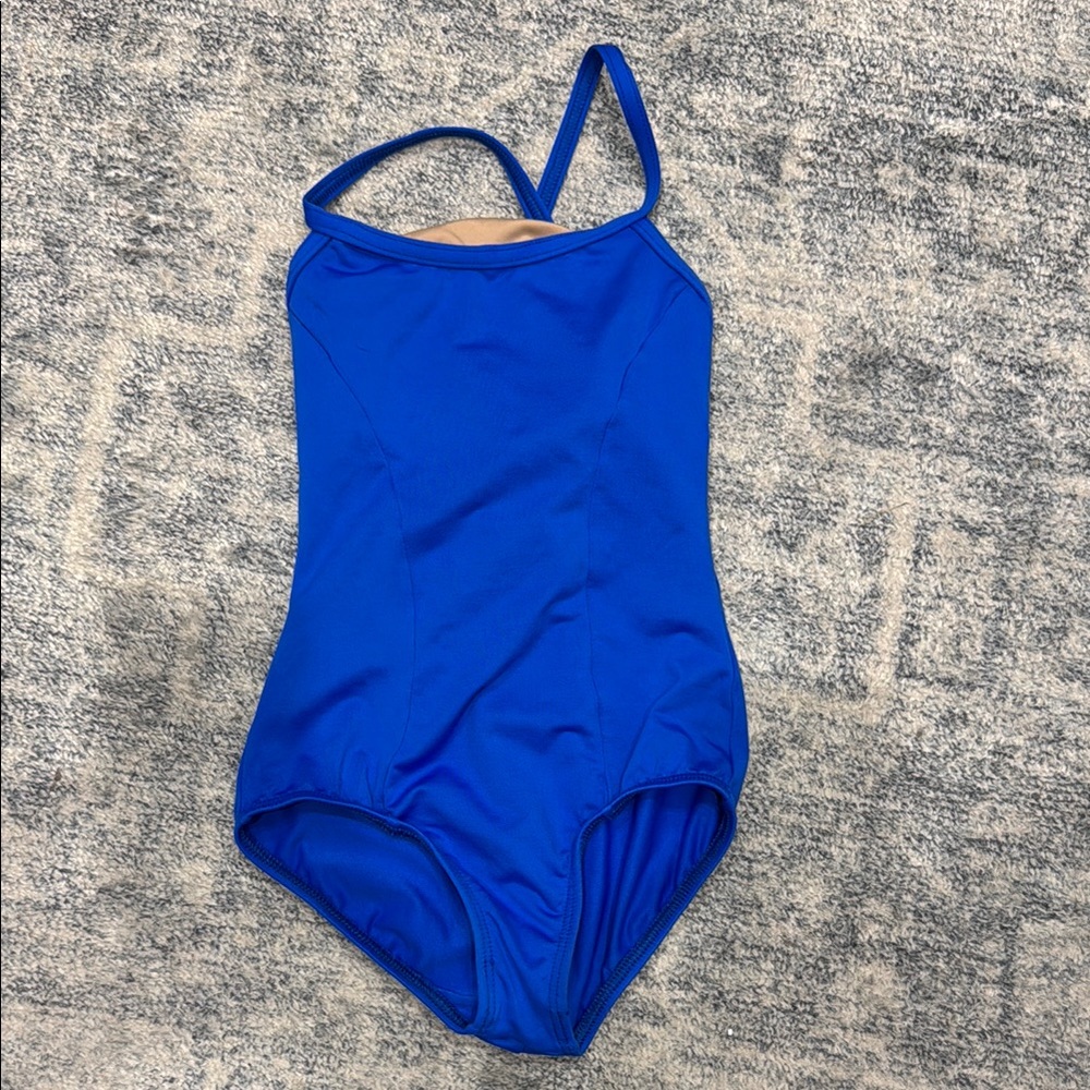 Blue Kids One Piece leotard royal blue 12-14 years old girl